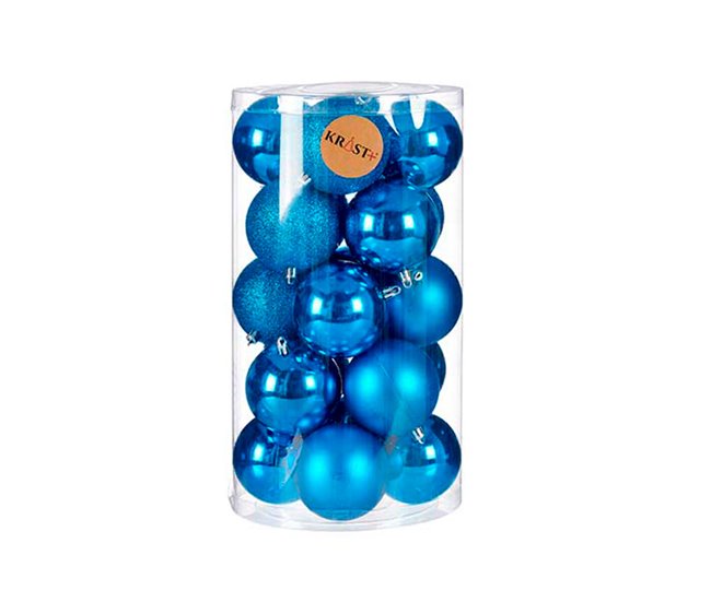 Set de Bolas de Navidad Azul