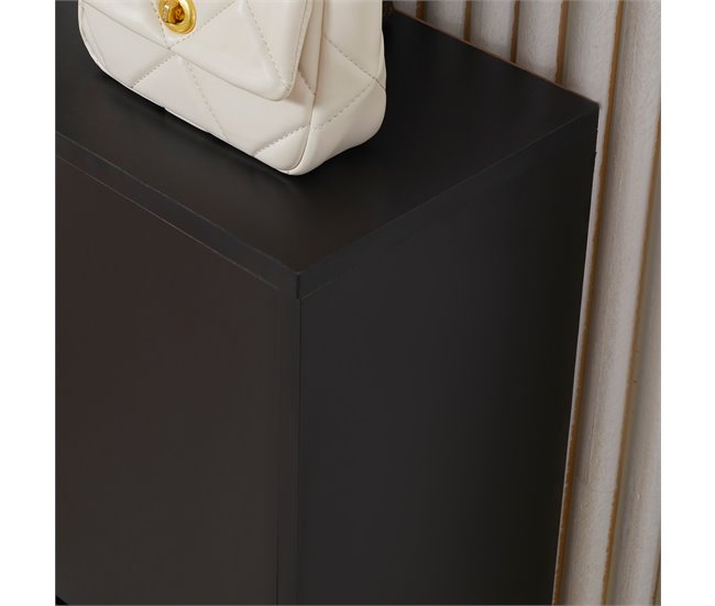 Armario para Zapatos Melamina de Madera HOMCOM Negro