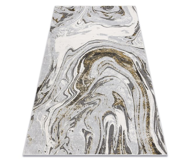 Alfombra LIRA E1686 Abstracta estructural moderna glamour 140x190 Gris Claro