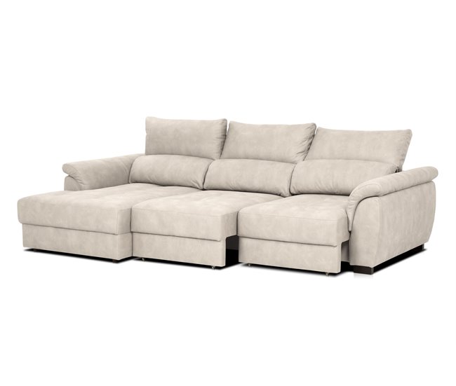 Chaise longue con cama BENSON Gris