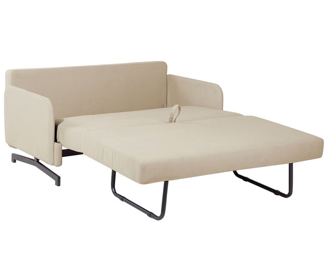 Beliani Sofá de 2 plazas Poliéster BELFAST Beige