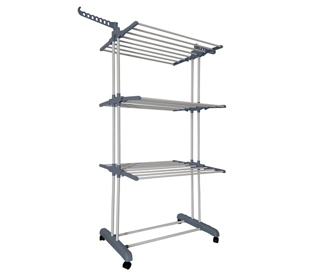 Tendedero XXL Plegable 3 Niveles Gris