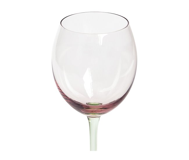 Beliani Cristalería Vidrio DIOPSIDE Rosa Talco