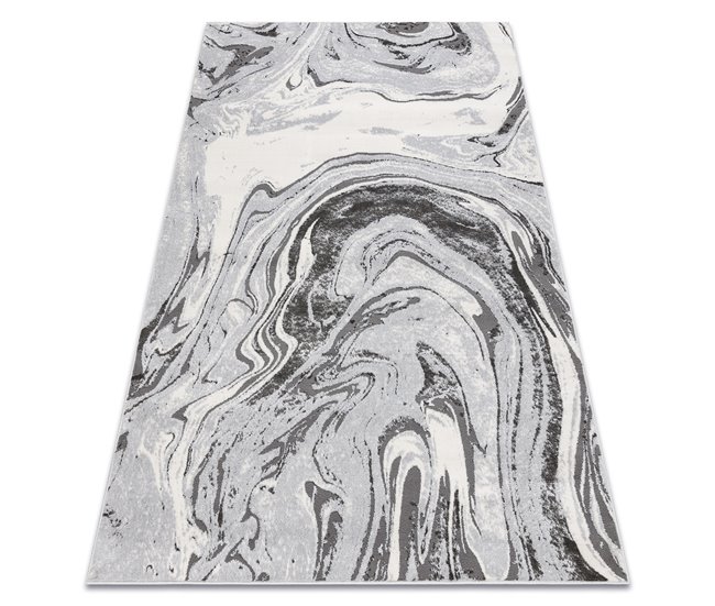 Alfombra LIRA E1686 Abstracta estructural moderna glamour 80x150 Gris