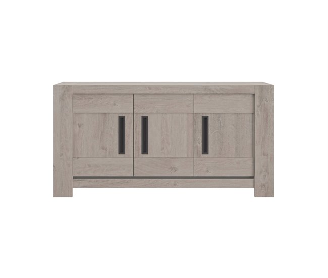Aparador BOSTON 3 puertas roble gris Roble Gris