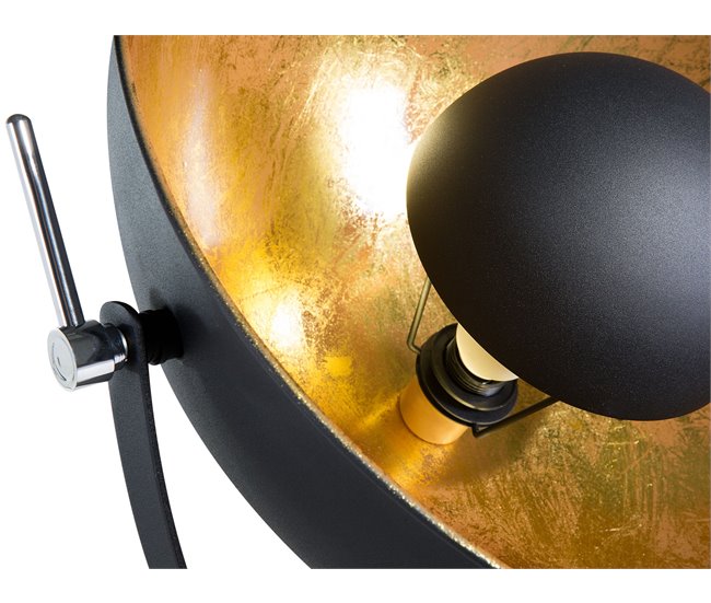 Beliani Lámpara de pie THAMES Negro