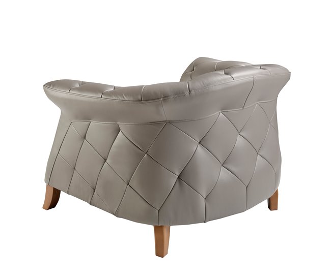 ANGEL CERDÁ Sillón piel Gris