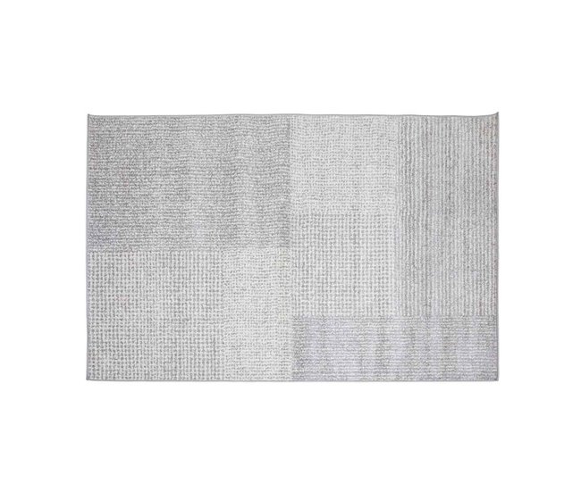 Alfombra Koy cuadros Gris