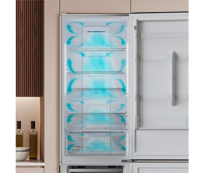 Cecotec Frigorífico combi Bolero CoolMarket Combi 356 Black Glass Negro