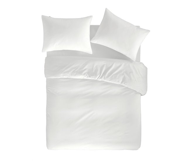 Funda nórdica de algodón CASUAL Blanco