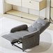 Sillón relax reclinable Savukoski acero poliéster Gris Claro