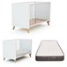 Cuna bebé Sakura convertible en cama y con colchón Morfeo Blanco