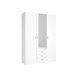 Armario Roma  puertas +  cajones con espejo sahara 148 Blanco