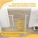 Barrera para Perros Acero, PA PawHut Blanco