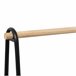 Burro de Ropa 4 Estantes Estilo Industrial Dormitorio Negro/ Madera