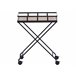 Beliani Carrito de cocina LEOTI Negro