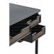 Escritorio con cajones y estructura de metal Negro