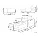 Beliani Chaise longue Poliéster ALNES Beige