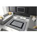 Alfombra GLOSS moderno elegante marco griego 140x190 Gris
