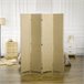 Biombo Separador Cuerda de Papel, Madera de Pino HOMCOM Marron