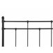 Beliani Cama con somier Metal LYNX 141x209 Negro