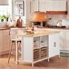 Aparador de Almacenamiento KNL09-WN SoBuy ES Blanco/ Madera