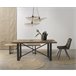 Banco de comedor de madera cm con patas de metal Natural