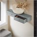 Estante de Pared con 2 Cajones SoBuy FRG43-HG 64 Gris