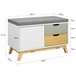 Banco Zapatero con 2 cajones y 1 Puerta FSR92-W SoBuy Blanco