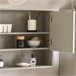 Armario de Pared con Espejo con 2 Puertas BZR134-NG SoBuy Gris