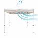 Cenador plegable y ajustable en altura Aktive 300x300 Marfil