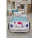 Cama coche 90X190 HAWAI con Led´s en frente Blanco