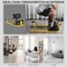 3-en-1 Profundo Sissy Squat Acero y EVA HOMCOM Amarillo