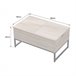 Mesa de centro con tablero elevable Marron Claro