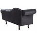 Beliani Chaise longue izquierdo Terciopelo LATTES Negro