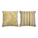 2 Fundas de cojín decorativo 85% algodón 15% lino BARCELONA Amarillo