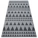 Alfombra SENSE MICRO 81243 Triángulos 160x230 Antracita