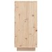 Aparador de madera maciza de pino 60 Blanco