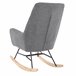 Sillón decorativo balancín PETER Gris