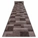 Alfombra de pasillo con refuerzo de goma  ICONA 120x610 Marron