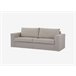 Sofá 3 plazas fijo JUNO desenfundable Beige