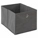 Armario Auxiliar Tela con 3 Cajas Gris
