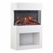 KAMINIO Eléctrica Chimenea HENRI - Estufa de Chimenea Eléctrica Blanco