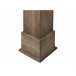 Beliani Repisa de la chimenea NARNIA Marron