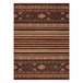 Alfombra de lana KASHQAI 4356 300 Étnico 67x130 Terracota
