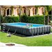 Piscina desmontable INTEX Pack deluxe + depuradora y clorador Gris