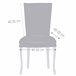 Pack 2 Fundas de Silla con Respaldo Adaptable Modelo Troya Natural/ Blanco