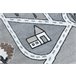 Alfombra FUN Strade para niños calle pueblo 280x370 Gris