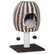 Árbol para Gatos Aglomerado de Madera, Papel, Franela de Algodón Marron
