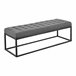 Banco Salta tapizado tela / metal 120x38 Gris